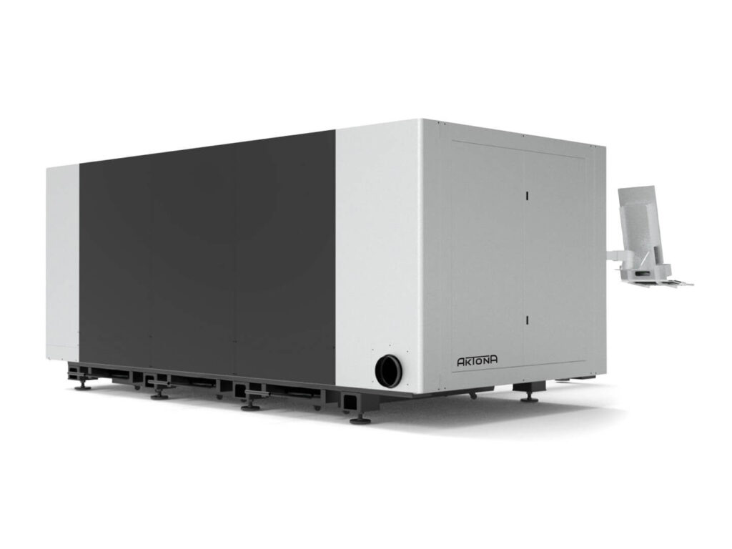 Wycinarka laserowa TR 4020 firmy ARIONA, nowoczesne urządzenie przemysłowe.