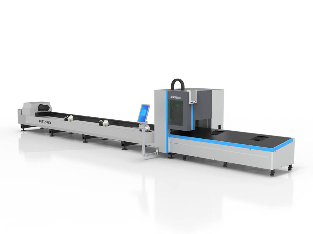 Laserowa wycinarka do rur i profili marki Artiora. Precyzyjna obróbka metali.
